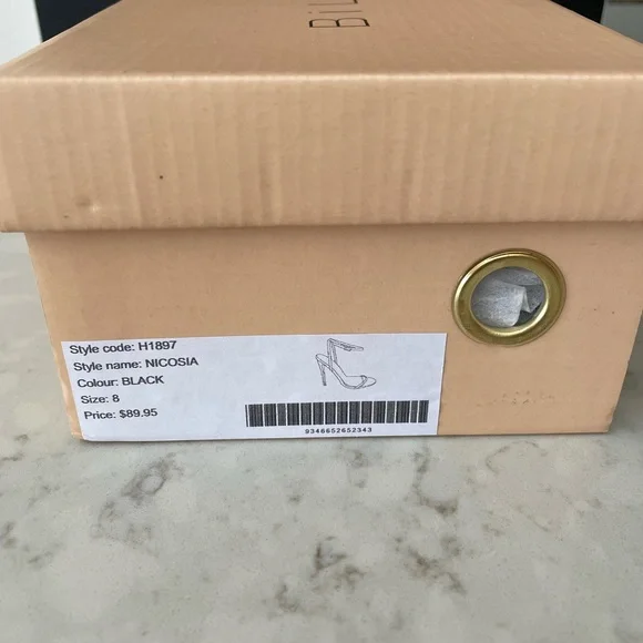 Billini Black Strappy Stilettos - Picture 6 of 6